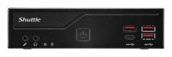 Shuttle Slim PC DB860 , S1851, 2x HDMI, 1x DP, 1x USB-C [DP], 1x 2.5", 1x M.2, 2x LAN [Intel 1G + 2.5G], 2x COM, fonctionnement permanent 24/7, attaches VESA 