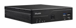 Shuttle Slim PC DH610, S1700, 1x HDMI, 2x DP, 1x 2.5", 2x M.2, 2x LAN [Intel 1G + 2.5G], 2x COM, fonctionnement permanent 24/7, attaches VESA 