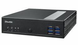 Shuttle XPC slim Barebone DL40N, Intel N150, 1x DDR5, 2x LAN [2x 2.5Gbit], 2xCOM,1xHDMI,1xDP, 1x VGA, fanless, fonctionnement permanent 24/7 