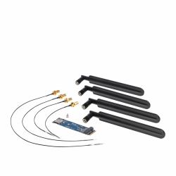 Shuttle WWN04 LTE [4G/5G] Kit adaptateur M.2 2280 et antennes externes pour compatibles 