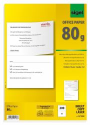 Sigel LP202 papier jet d'encre A5 [148x210 mm] 200 feuilles Blanc 