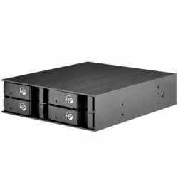Silverstone FS204 boîtier de disques 0 To Noir 