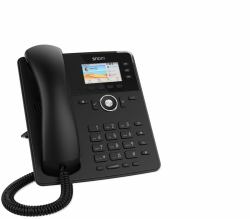 Snom Tischtelefon D717 téléphone fixe Noir 3 lignes TFT 