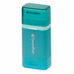 Snopake Combo Sharpener & Eraser Turquoise Blister- 12 Blisters of 1