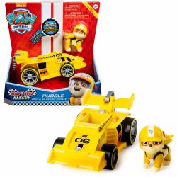 PAW Patrol , Ready, Race, Rescue, Véhicule de luxe Race & Go de Ruben avec effets sonores, pour les enfants à partir de 3 ans 