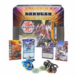 Bakugan Baku-Tin, Sectanoid, Boîte de rangement de collection avec mystère, cartes à collectionner, jouets pour garçons à partir de 6 ans 