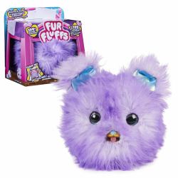 Fur Fluffs FURFLUFFS - CHIOT - ANIMAL COMPAGNON INTERACTIF - Transforme Ta Boule De Poils En Adorable Chiot Violet - 100 Sons et Réactions - Peluche Toute Douce - Jouet Enfant 5 Ans et + 