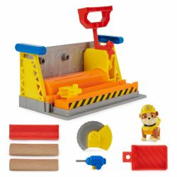 Spin Master Rubble & Crew Ruben & Compagnie - Atelier De Ruben - Atelier Creatif De Construction - Figurine Pat Patrouille À Collectionner - Avec Sable Magique Kinetic Sand - Pat Patrouille Jouet - Jouet Enfant 3 Ans Et + 
