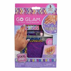 Spin Master Cool Maker , GO GLAM, Kit ongles métallisés avec 6 feuilles de film métallisé et des autocollants pour ongles, 5 manucures à faire soi-même, activités créatives et manuelles pour les filles à partir de 7 ans 