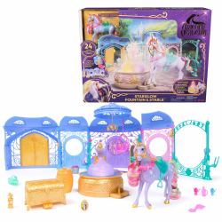 Spin Master Unicorn Academy - L'Ecole des Licornes - Écurie, Fontaine, Licorne Wildstar Exclusive Et Accessoires - Sons & Lumières - Jouets Inspirés De La Série L'Ecole des Licornes - Jouet Enfant 4 Ans Et + 