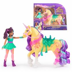 Spin Master Unicorn Academy - L'Ecole des Licornes - Licorne Leaf + Poupée Ava - Licorne, Poupée Et Accessoires À Collectionner - Jouets Inspirés De La Série L'Ecole des Licornes - Jouet Enfant 4 Ans Et + 