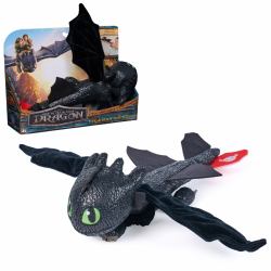 Spin Master DreamWorks Dragons - Peluche Dragon Krokmou 30 Cm - Peluche À Faire Voler ou À Accrocher Au Bras - Lavable En Surface - Jouet Enfant 4 Ans Et + Inspiré Du Film How To Train Your Dragon 