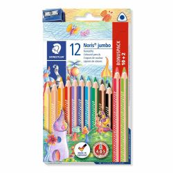 Staedtler 128 Noir, Bleu, Bordeaux, Marron, Vert, Bleu clair, Vert clair, Orange, Pêche, Rouge, Violet, Jaune 12 pièce[s] 