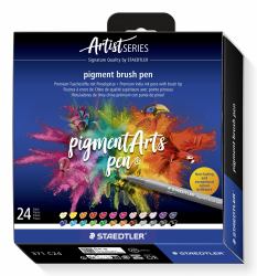 Staedtler Pigment Arts Brush Pen stylo-feutre Multicolore 24 pièce[s] 