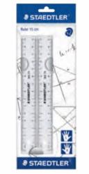 Staedtler 562 152 PB règle 150 mm Plastique Transparent 2 pièce[s] 
