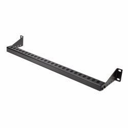 StarTech.com Guide-Câbles Montable en Rack 1U avec Profondeur Réglable, Support de Câbles pour Racks/Armoires 19", Barre de Fixation pour Câbles Horizontale pour Panneaux de Brassage/Switchs/PDUs 