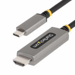 StarTech.com Câble Adaptateur USB-C vers HDMI de 2m, 8K 60Hz/4K 144Hz, HDR10 - Cordon USB Type-C vers HDMI 2.1 - Compatible USB-C DP Alt Mode/USB4/Thunderbolt 3/4 - Câble de Conversion Vidéo pour PC Portable 
