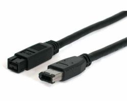 StarTech.com 6 ft 1394b Firewire Cable 9-6 Pin M-M 1,8 m Noir 