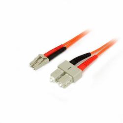 StarTech.com Câble fibre optique duplex multimode 50/125 OM2 de 2 m - LC vers SC - LSZH - Orange 
