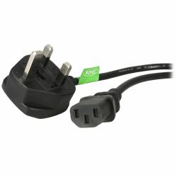 StarTech.com Câble d'Alimentation pour PC UK - BS 1363 à C13, 18AWG, 10A 250V - Cordon d'Alimentation Ordinateur/Ordinateur Portable/TV - Câble d'Alimentation Écran PC 