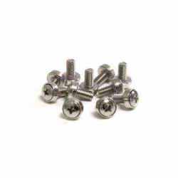 StarTech.com Lot de 50 Vis M6 de 12mm, Vis de Fixation pour Baies de Serveurs 19" ou 10", Armoires et Boîtiers, Argent - TAA 