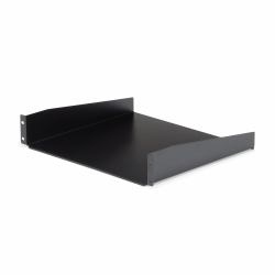 StarTech.com Étagère Rack Serveur 2U - Étagère Cantilever Universelle pour Armoire Rack d'Équipement Réseau 19" - Acier Haute Résistance - Poids Max 20kg - Profondeur de 16", Noir 