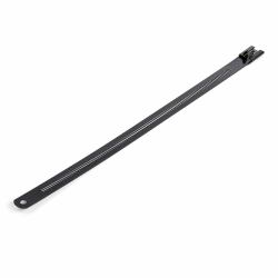 StarTech.com Colliers de Serrage Métalliques 22 cm - Largeur 7 mm - Diam. de Faisceau 55mm - Résistance 45 kg - Acier Inoxydable 316 Recouvert de Nylon - Attaches Métalliques détectables - 50 pcs 