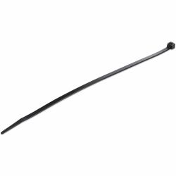 StarTech.com Colliers de Serrage 25 cm Noirs - Largeur 4 mm - Diam. faisceau 68 mm - Résistance traction 22 kg - Fermeture glissière autobloquante nylon avec pointe incurvée - 94V-2/UL - 100 pcs 