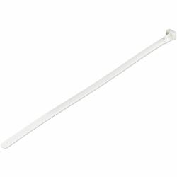 StarTech.com Colliers de Serrage Réutilisables 25 cm Blancs - Largeur 7 mm - Diam. faisceau 65 mm - Résistance traction 22 kg - Colson nylon détachable - Intérieur/extérieur - Homologués 94V-2/UL - 100 pcs 