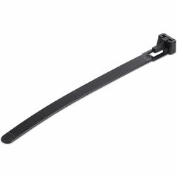 StarTech.com Colliers de Serrage Réutilisables 12 cm Noirs - Largeur 7 mm - Diam. faisceau 30 mm - Résistance traction 22 kg - Colson nylon détachable - Intérieur/extérieur - Homologués 94V-2/UL - 100 pcs 