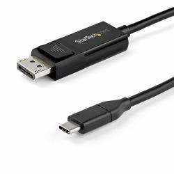 StarTech.com Câble Adaptateur USB-C vers DisplayPort 1.4 8K 60Hz/4K - Câble Vidéo Bidirectionnel DP vers USB-C ou USB-C vers DP Réversible -HBR3/HDR/DSC - Câble Moniteur USB Type-C/TB3 