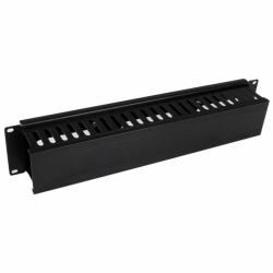 StarTech.com Panneau de gestion de câbles horizontal 2U pour rack de serveur - Guide pour câbles avec couverture 