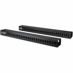 StarTech.com Lot de 2 Organiseurs de Câbles Verticaux 20U avec Passages de Câbles, Panneau de Gestion Verticale des Câbles, Chemin de Câbles pour Montage en Tack 40U, 2 Organiseurs de Câbles de 91cm 