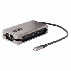 StarTech.com Adaptateur Multiport USB C - Station d'Accueil USB C, 4K 60Hz HDMI 2.0b, HDR, Hub USB 3.2 Gen 2 10Gbps - Mini Dock USB C 100W PD Pass-Through - Adaptateur Vidéo avec Câble de 30cm pour PC Portable 