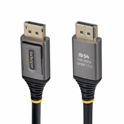 StarTech.com Câble DisplayPort 2.1 de 3m, Câble DisplayPort DP54 Certifié VESA, 8K 60Hz Non Compressé, 10K 60Hz/8K 144Hz/4K avec DSC 1.2a, Câble d'Écran DP 2.1 
