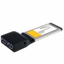 StarTech.com Carte Adaptateur ExpressCard vers 2 Ports USB 3.0 avec Support UASP 