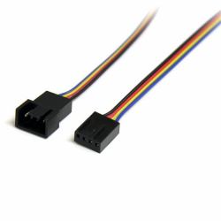 StarTech.com Câble d'extension d'alimentation pour ventilateur 4 broches 30 cm - M/F 