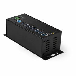 StarTech.com Hub USB 3.0 à 7 ports avec adaptateur d'alimentation - Concentrateur USB-A industriel en métal avec protection contre les décharges électrostatiques et les surtensions de 350 W - Montable sur Din/Mur/Bureau - Hub USB 3.2 Gen 1 [5Gbps] haut débit 