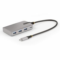 StarTech.com Hub USB-C à 4 Ports avec Sortie Vidéo USB-C DP Alt Mode 4K 60Hz - 3x USB-A, 1x USB Type-C, 100W Power Delivery Pass-Through, USB 3.2 10Gbps, Câble 30cm, Hub USB 3.0 Portable 