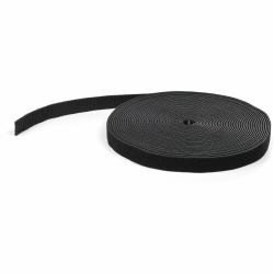 StarTech.com Ruban Auto Agrippant - Rouleau de 15,2 m pour Gestion de Câbles - Ruban Auto-Agrippant - Attaches Câble Ajustables - Sangles de Gestion de Câbles Auto-agrippantes et Réutilisables - Noir 