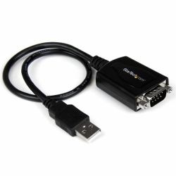 StarTech.com Câble Adaptateur de 30 cm USB vers Série DB9 RS232 - Mémorisation de Port COM 
