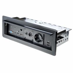 StarTech.com Boîtier de connexion escamotable pour table de réunion - Audio, vidéo, alimentation et gestion des câbles 