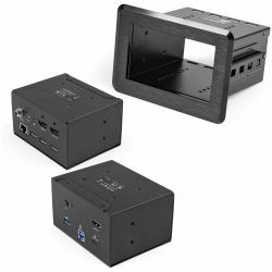 StarTech.com Boîtier de connectivité pour table de conférence - Station d'accueil escamotable - 4K HDMI et Power Delivery 