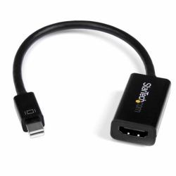 StarTech.com Adaptateur actif Mini DisplayPort 1.2 vers HDMI 4K pour Utrabook / PC portable compatible Mini DP - M/F - Noir 