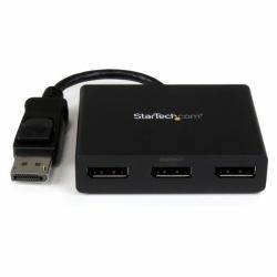StarTech.com Répartiteur DisplayPort 1.2 à 3 ports, Adaptateur Multi-Moniteur DisplayPort vers 3x DP, Hub MST Double pour Ordinateur 4K 30Hz et 1080p 60Hz - Windows Uniquement 