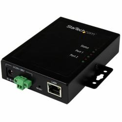 StarTech.com Serveur de périphériques à 2 ports série RS232 vers IP Ethernet - Métallique et montable 