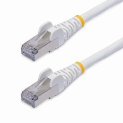 StarTech.com Câble Ethernet CAT8 Blanc de 10m, RJ45 Snagless, 25G/40G, 2000MHz, 100W PoE++, S/FTP, Fil de Cuivre Pur 26AWG, LSZH, Cordon de Raccordement Réseau Blindé avec Serre-Câble, Testé par Fluke Channel 