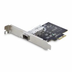 StarTech.com Carte Réseau GbE SFP à 1 Port, PCIe 2.1 x1, Intel I210-IS, Carte Contrôleur 1GbE, 1000BASE Cuivre/Fibre Optique, Carte Réseau Gigabit Ethernet NIC, Backplanes de Serveur/PC - Compatible Windows/Linux 
