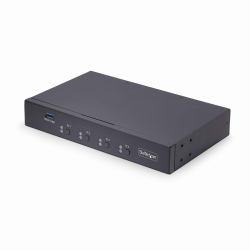 StarTech.com Switch KM à 4 Ports avec Commutation de la Souris, Commutateur USB pour Clavier/Souris, Audio 3.5mm/ USB, Commutateur USB 3.0, Partage Périphérique pour 4 Ordinateurs, Conforme TAA 