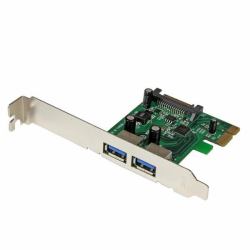 StarTech.com Carte Contrôleur PCI Express [PCIe] vers 2 ports USB 3.0 avec UASP - Alimentation SATA 